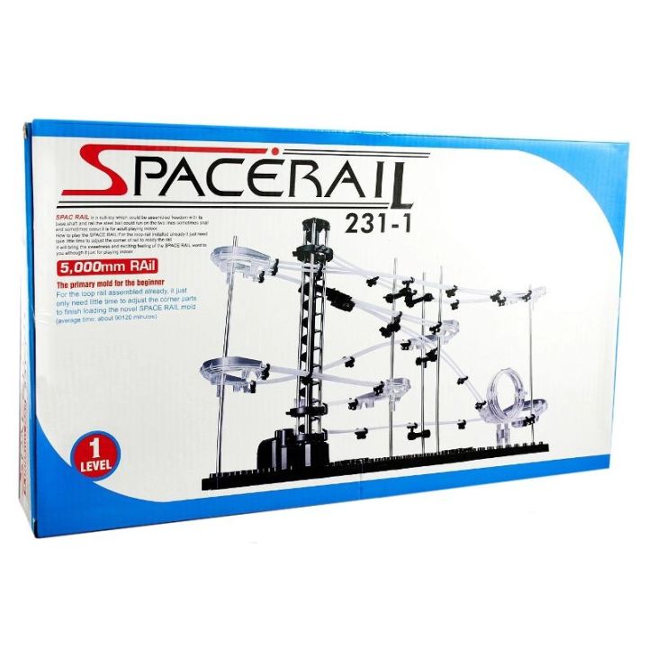 SpaceRail Level 1 – Kreatywny Tor Kulkowy 3D 5 m | Rollercoaster do Składania