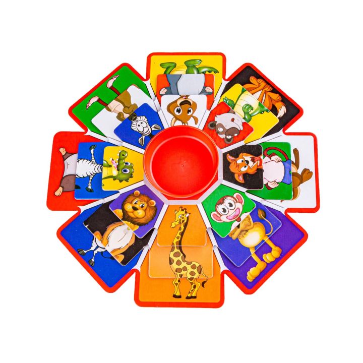 Obrotowa Gra Losowa, Układanka, Puzzle, Zwierzęta I Owoce