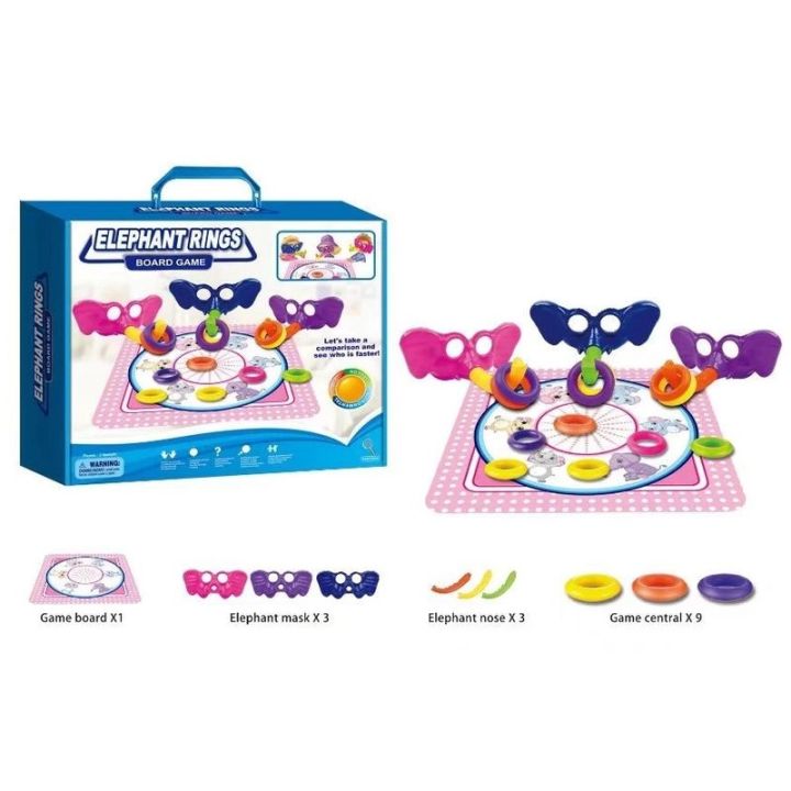 Gra Zręcznościowa Złap obręcze - Słonie I Obręcze, Elephant Rings