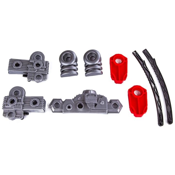 Zestaw Mechanika, Samochód Auto Silnik Do Rozkręcania, Warsztat 61 Elementów, Ciężarówka, Czerwony Truck