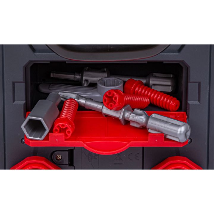 Zestaw Mechanika, Samochód Auto Silnik Do Rozkręcania, Warsztat 61 Elementów, Niebieski Porsche