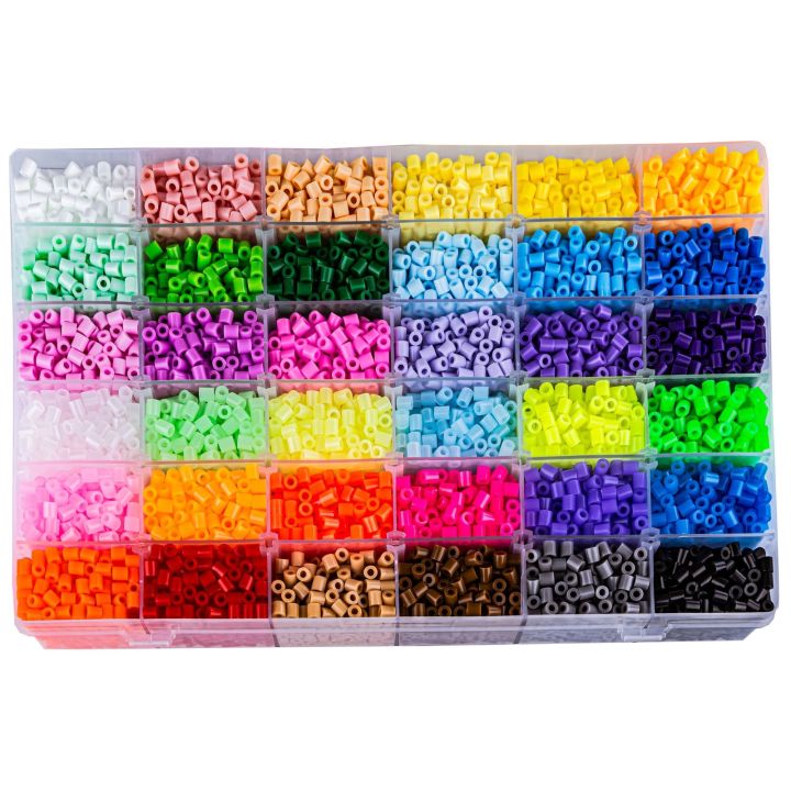 Koraliki Do Prasowania 12000szt, Prasowanka, Koraliki Uzupełniające Do Prasowanek, ORGANIZER 36 Kolorów, Uzupełniacz, Zapas