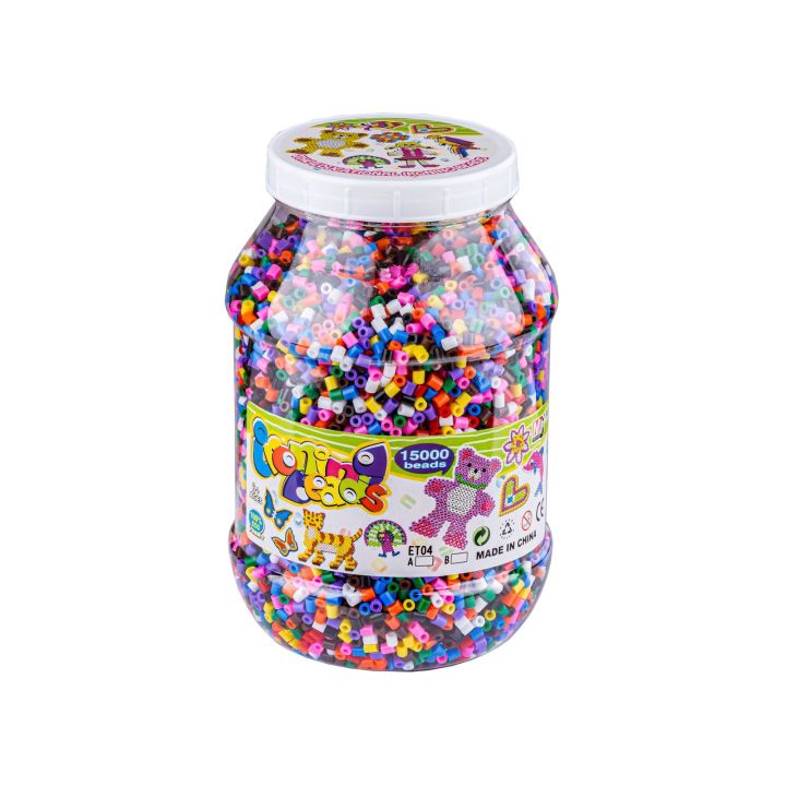Prasowanka, Koraliki Do Prasowania, Zestaw 15000 Elementów W Butelce, Słoik