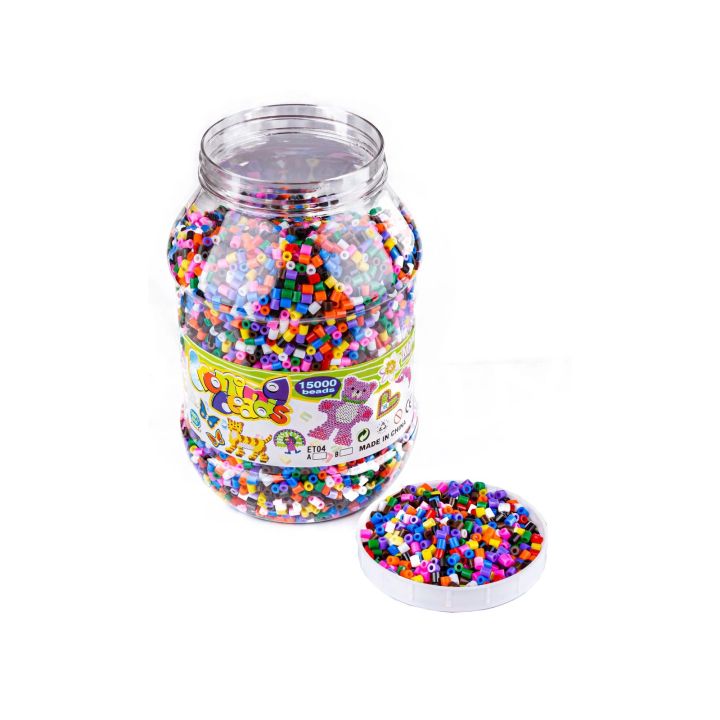 Prasowanka, Koraliki Do Prasowania, Zestaw 15000 Elementów W Butelce, Słoik