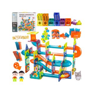 Klocki Magnetyczne, Tor Kulkowy Dla Kulek 268 Elementy Kulodrom