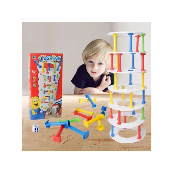 Gra Zręcznościowa Stacking - Kolorowa Wieża, Zbuduj Wieżę