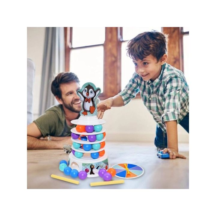 Gra Zręcznościowa Pingwin Na Nartach, Pingwinek Na Ruchomej Wieży