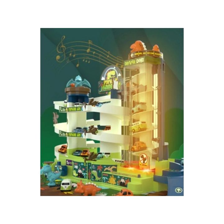 Tor Samochodowy, Parking, Garaż z Windą Park Dinozaurów