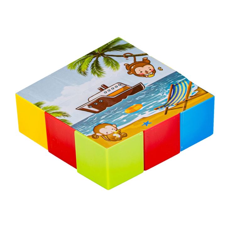 Gra Zręcznościowa Klocki Konstrukcyjne, Karty, Puzzle