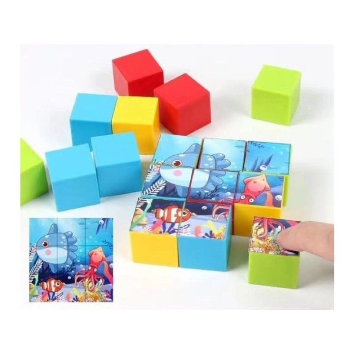 Gra Zręcznościowa Klocki Konstrukcyjne, Karty, Puzzle