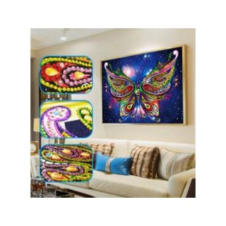 Haft Diamentowy, Obraz, Mozaika Diamentowa Diamond Painting, MOTYL 30x40cm