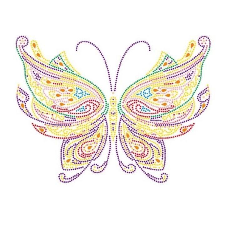 Haft Diamentowy, Obraz, Mozaika Diamentowa Diamond Painting, MOTYL 30x40cm