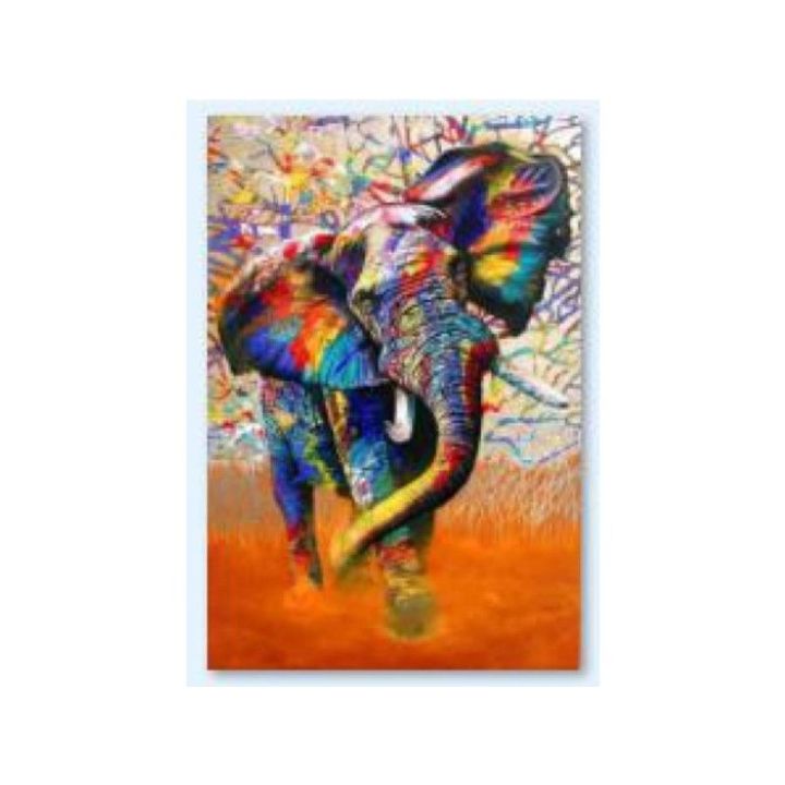 Haft Diamentowy, Obraz, Mozaika Diamentowa Diamond Painting, SŁOŃ - KOLOR 30x40cm