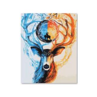 Haft Diamentowy, Obraz, Mozaika Diamentowa Diamond Painting, JELEŃ 30x40cm