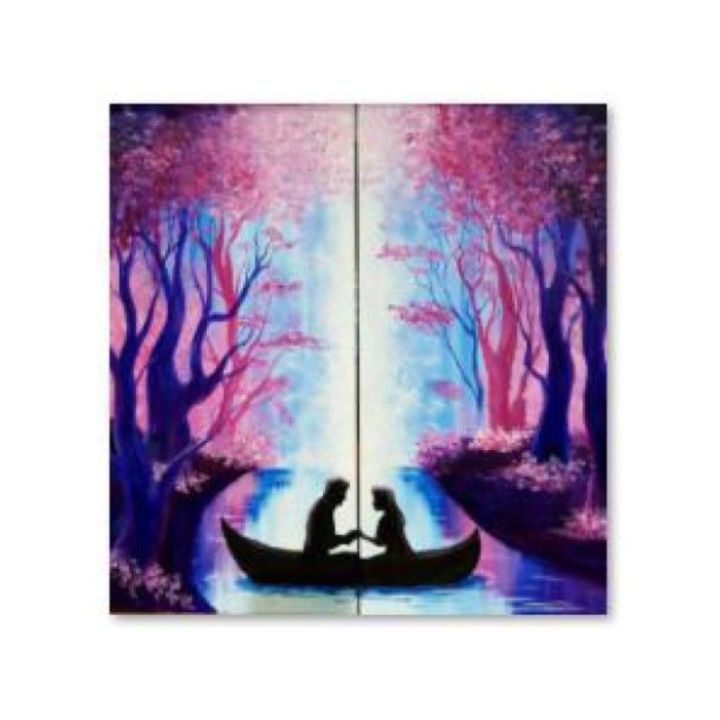 Haft Diamentowy, Obraz, Mozaika Diamentowa Diamond Painting, ZAKOCHANA PARA 30x30cm