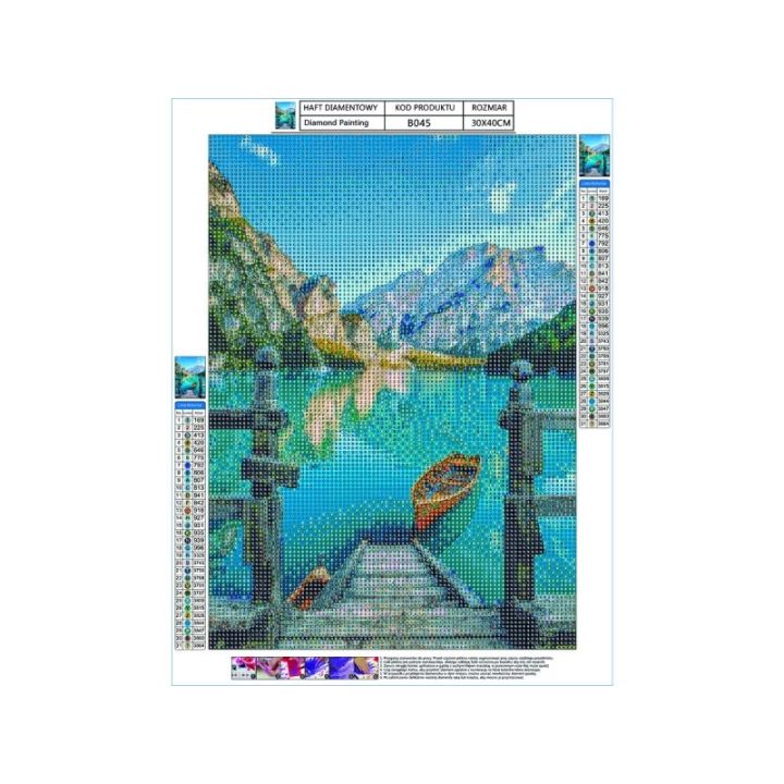 Haft Diamentowy, Obraz, Mozaika Diamentowa Diamond Painting, POMOST 30x40cm