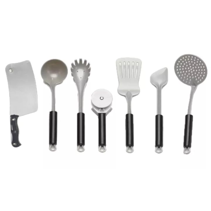 SREBRNY Zestaw Kuchenny Do Gotowania, Garnek, Czajnik, Patelnia, Akcesoria