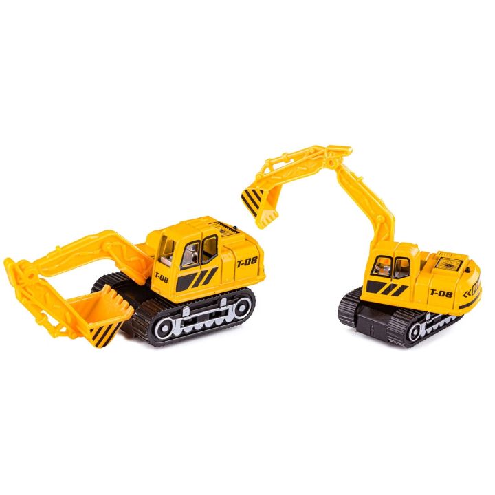 Metalowe Pojazdy Budowlane, Auta, Resoraki 5 Sztuk Zestaw