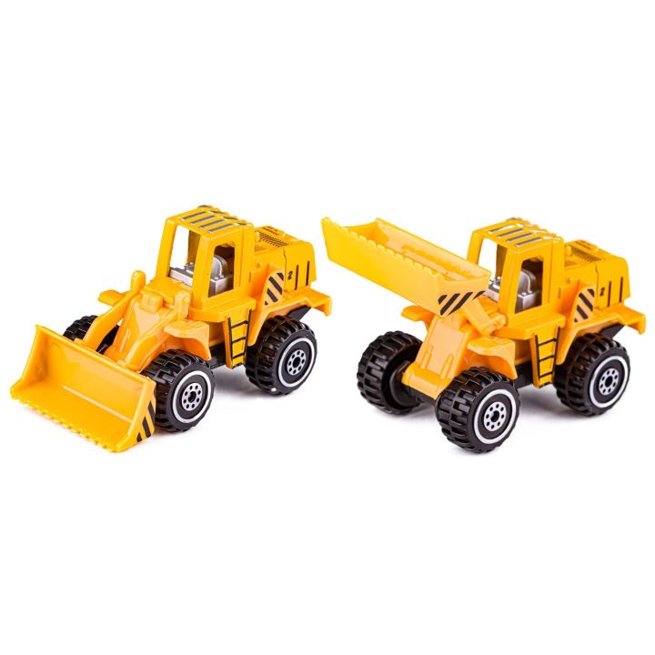 Metalowe Pojazdy Budowlane, Auta, Resoraki 5 Sztuk Zestaw