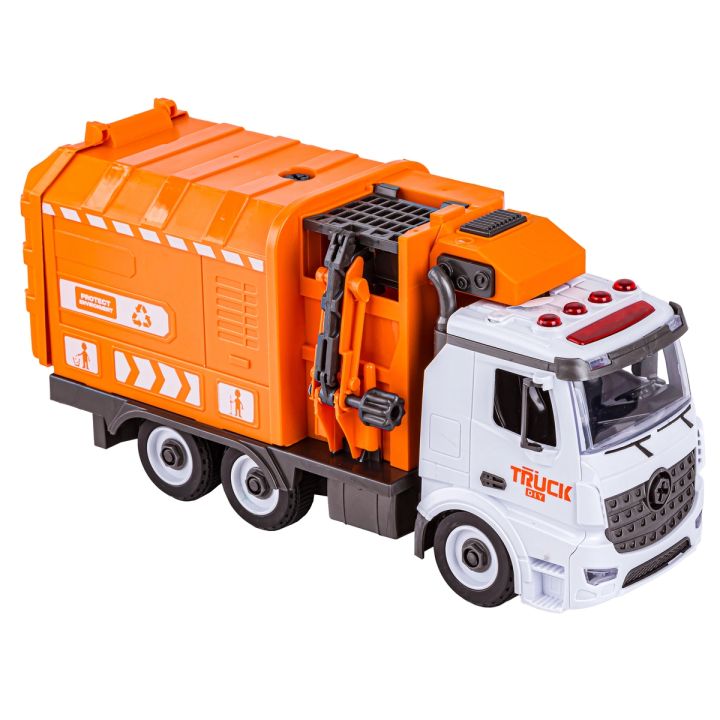 Ciężarówka, Samochód Ciężarowy Do Rozkręcania, Śmieciarka 61 Elementów