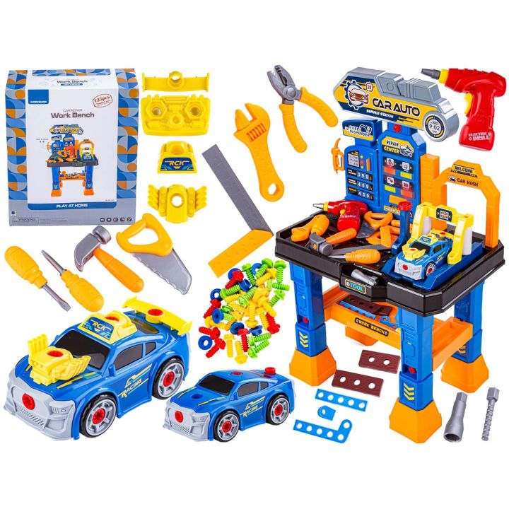 Zestaw Mechanika, Warsztat Samochodowy, Stolik + Narzędzia