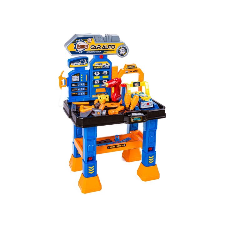 Zestaw Mechanika, Warsztat Samochodowy, Stolik + Narzędzia