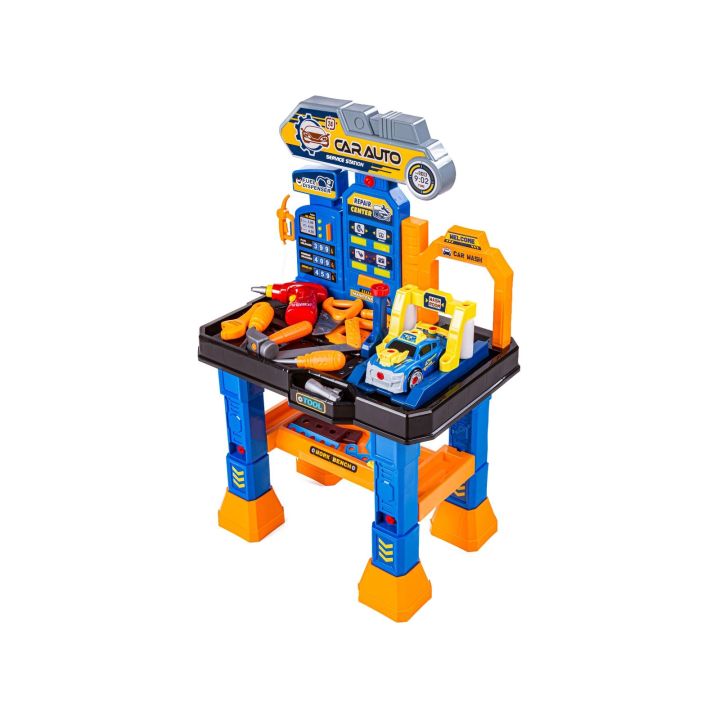 Zestaw Mechanika, Warsztat Samochodowy, Stolik + Narzędzia