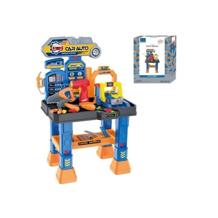 Zestaw Mechanika, Warsztat Samochodowy, Stolik + Narzędzia