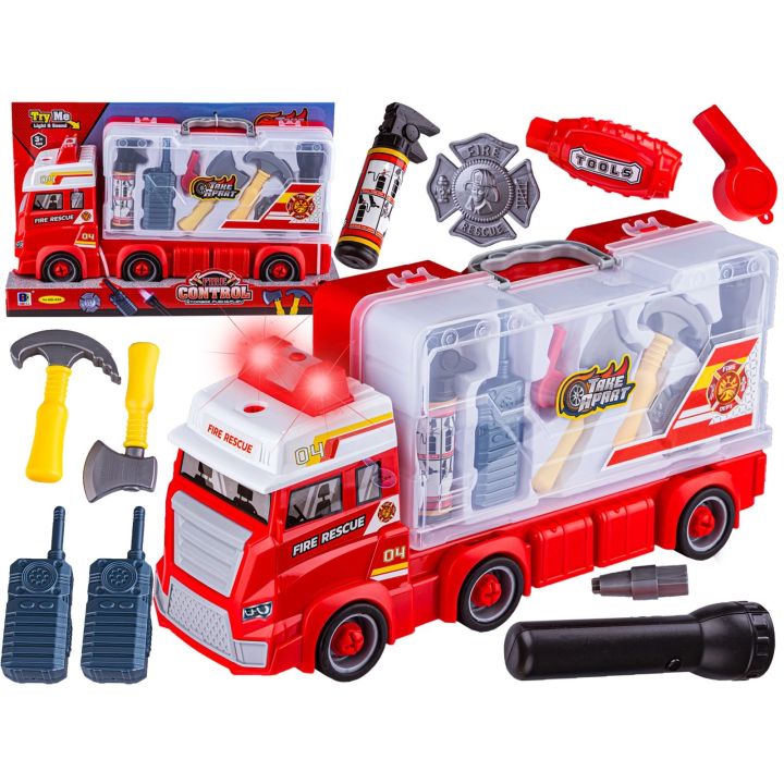 Zestaw Strażaka, Wóz Strażacki + Akcesoria