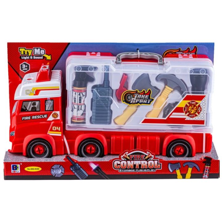 Zestaw Strażaka, Wóz Strażacki + Akcesoria
