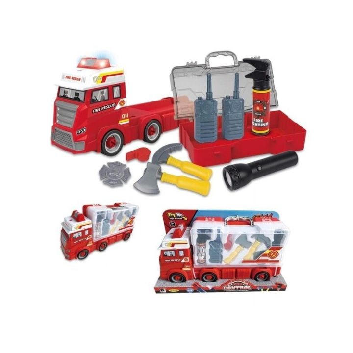 Zestaw Strażaka, Wóz Strażacki + Akcesoria