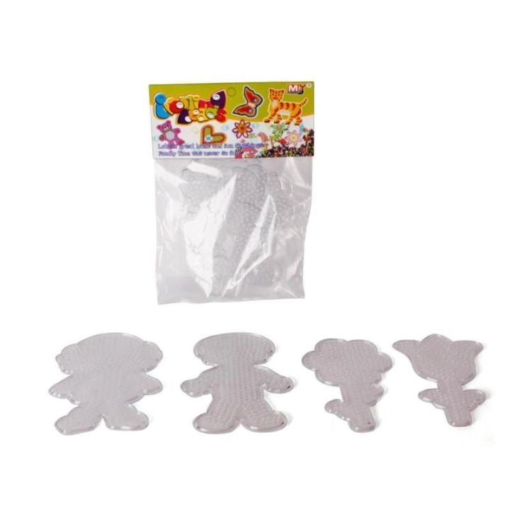 Szablon Do Prasowanek, Podstawka 4 Wzory, LUDZIKI, KWIATY Prasowanka Koraliki Do Prasowania