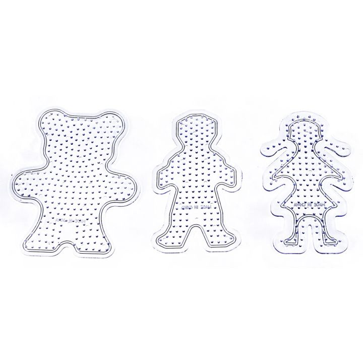 Szablon Do Prasowanek, Podstawka 3 Wzory, MISIU, 2 x LUDZIK Prasowanka Koraliki Do Prasowania