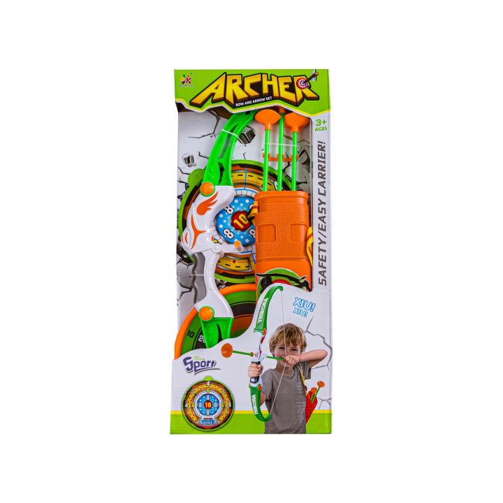 Zestaw Łuczniczy, Łuk + Akcesoria, Strzały, Tarcza