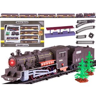 Pasażerska Kolejka Elektryczna FENFA 1601A-2B – tory 325 cm, 6 wagonów, światło i dźwięk (skala 1:87)