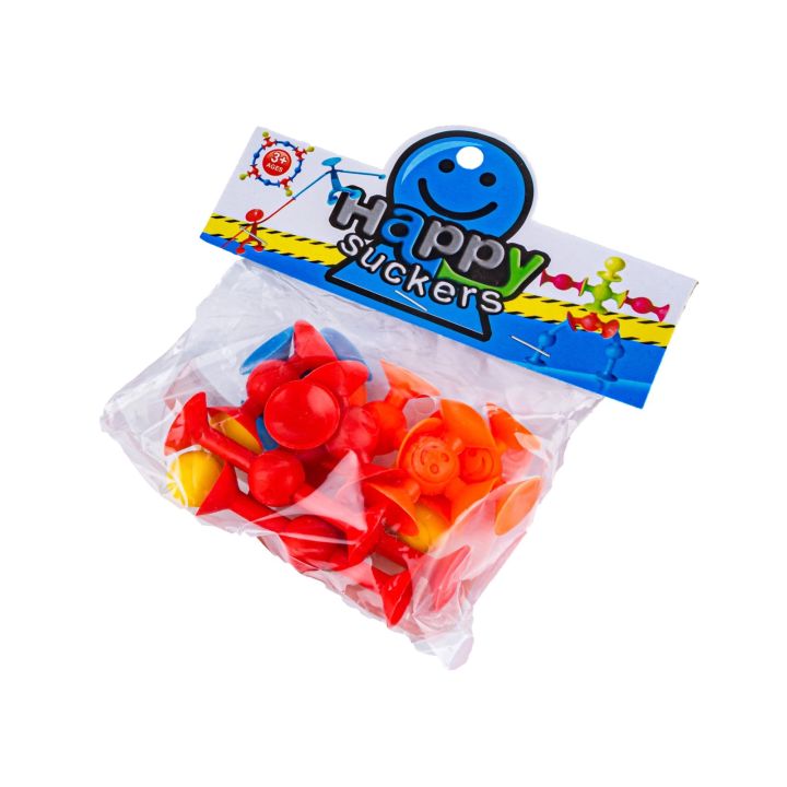 Klocki Konstrukcyjne, Kolorowe Przyssawki, Wesołe Buźki 12 Sztuk