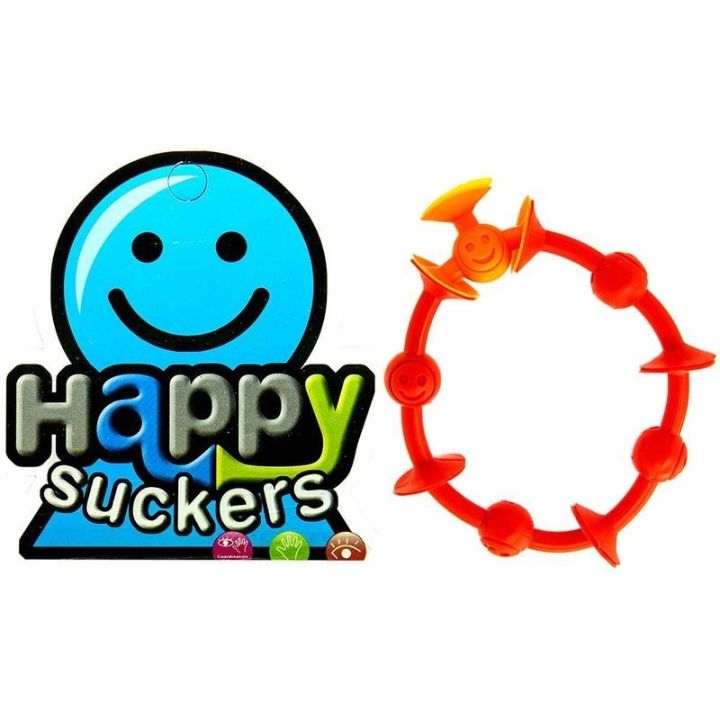 Klocki Konstrukcyjne, Kolorowe Przyssawki, Wesołe Buźki 12 Sztuk