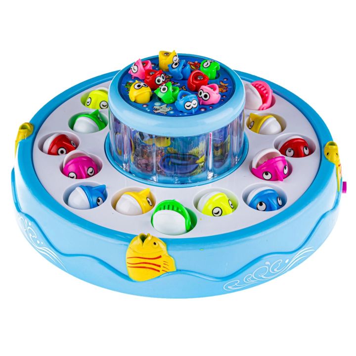 Gra WĘDKOWANIE, Rybki, Łowienie Rybek, 2 Jeziorka, Podświetlenie, Dźwięk