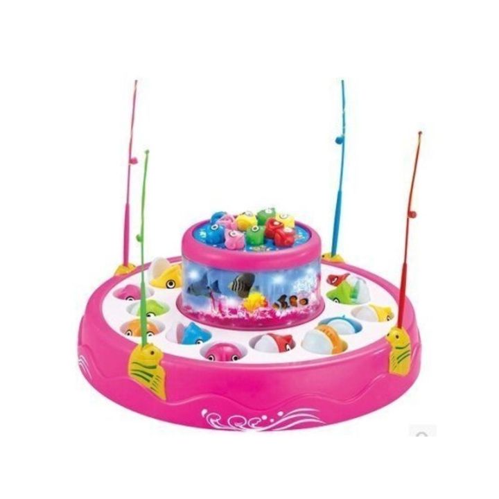 Gra WĘDKOWANIE, Rybki, Łowienie Rybek, 2 Jeziorka, Podświetlenie, Dźwięk