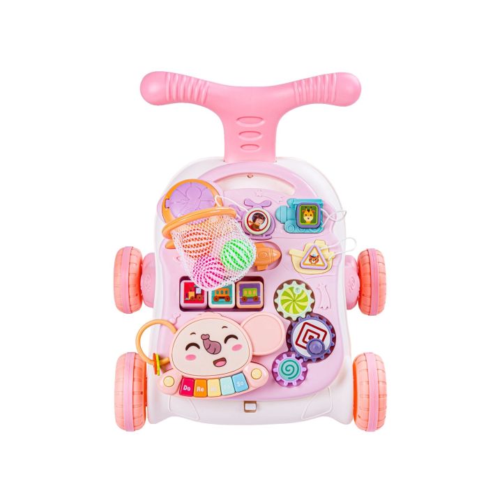 Chodzik Edukacyjny, Muzyczny Pchacz, Stolik BIAŁO-RÓŻOWY