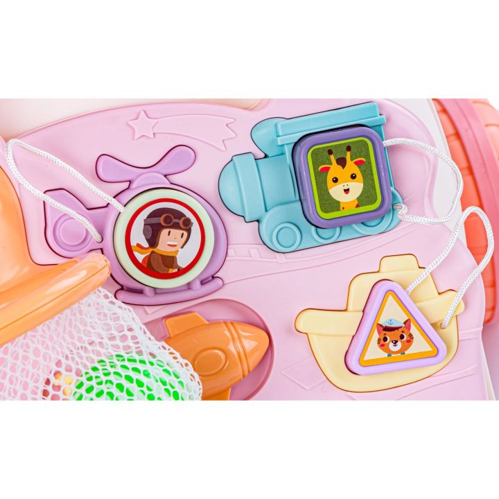 Chodzik Edukacyjny, Muzyczny Pchacz, Stolik BIAŁO-RÓŻOWY