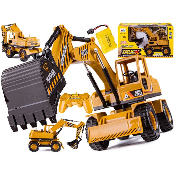 Pojazd Budowlany, Koparka Spych RC 1:14 2,4GHz