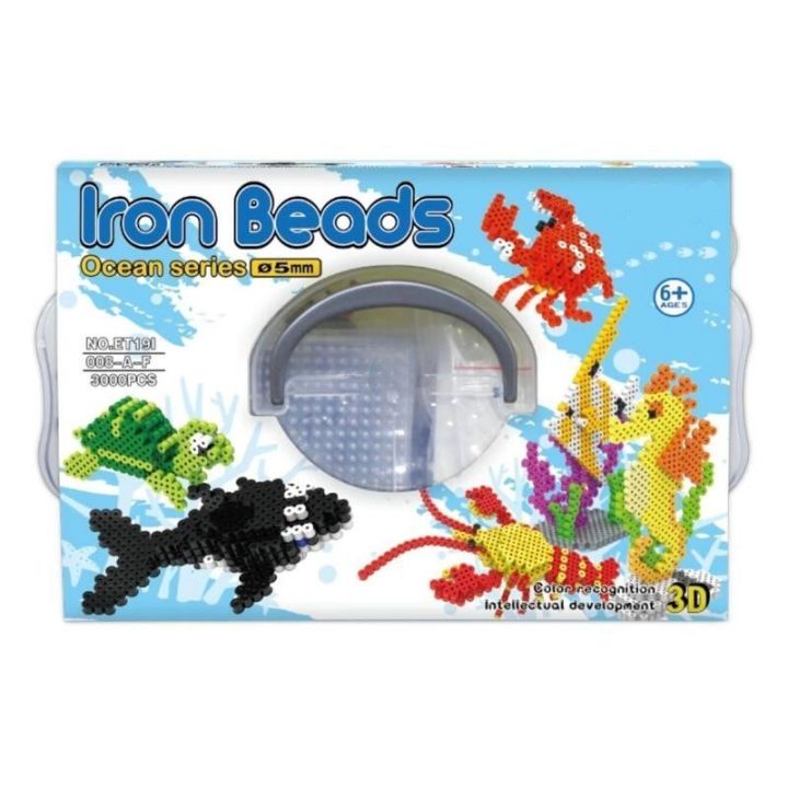 Prasowanka, Koraliki Do Prasowania, Zestaw OCEAN 3D 3000 Sztuk