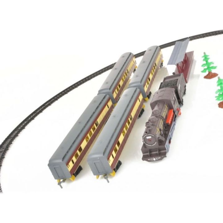 Pasażerska Kolejka Elektryczna FENFA 1601A-2B – tory 325 cm, 6 wagonów, światło i dźwięk (skala 1:87)