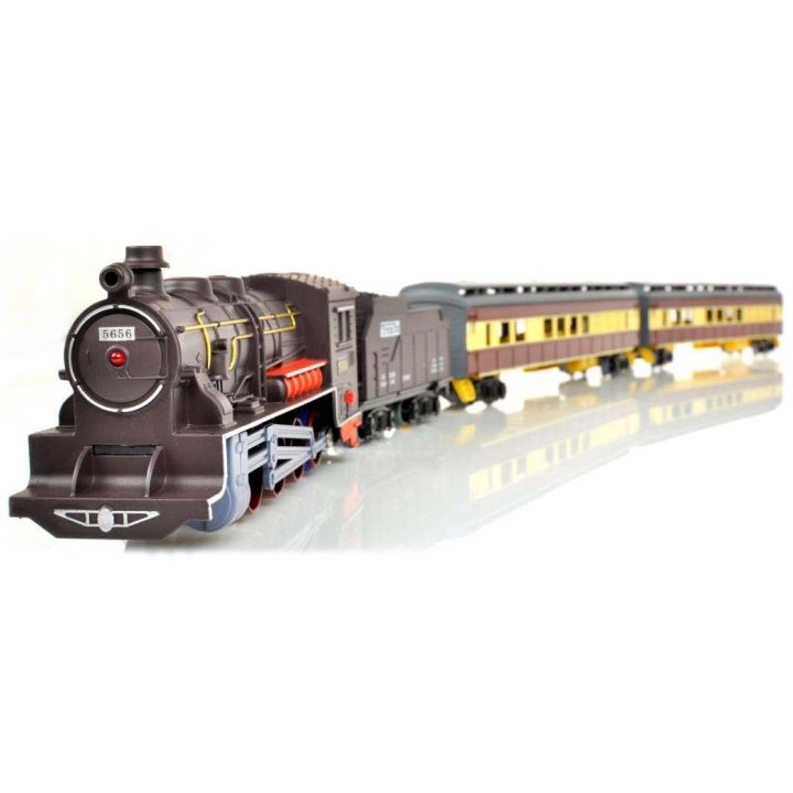 Pasażerska Kolejka Elektryczna FENFA 1601A-2B – tory 325 cm, 6 wagonów, światło i dźwięk (skala 1:87)