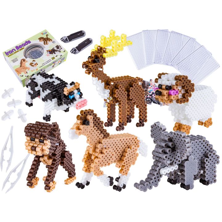 Prasowanka, Koraliki Do Prasowania, Zestaw ZWIERZĘTA 3D 3000 Sztuk