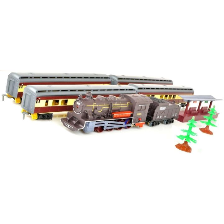 Pasażerska Kolejka Elektryczna FENFA 1601A-2B – tory 325 cm, 6 wagonów, światło i dźwięk (skala 1:87)