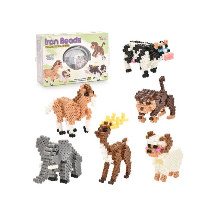 Prasowanka, Koraliki Do Prasowania, Zestaw ZWIERZĘTA 3D 3000 Sztuk