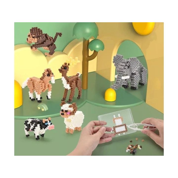 Prasowanka, Koraliki Do Prasowania, Zestaw ZWIERZĘTA 3D 3000 Sztuk