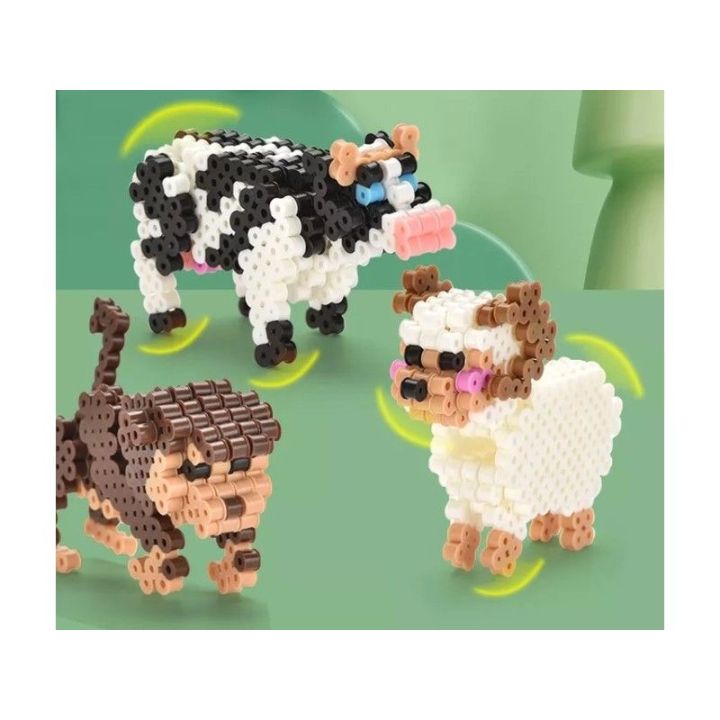 Prasowanka, Koraliki Do Prasowania, Zestaw ZWIERZĘTA 3D 3000 Sztuk